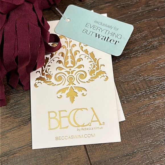 NWT Becca by Rebecca Virtue Fringe Bandeau Bikini Top - Size Small - Picture 3 of 8